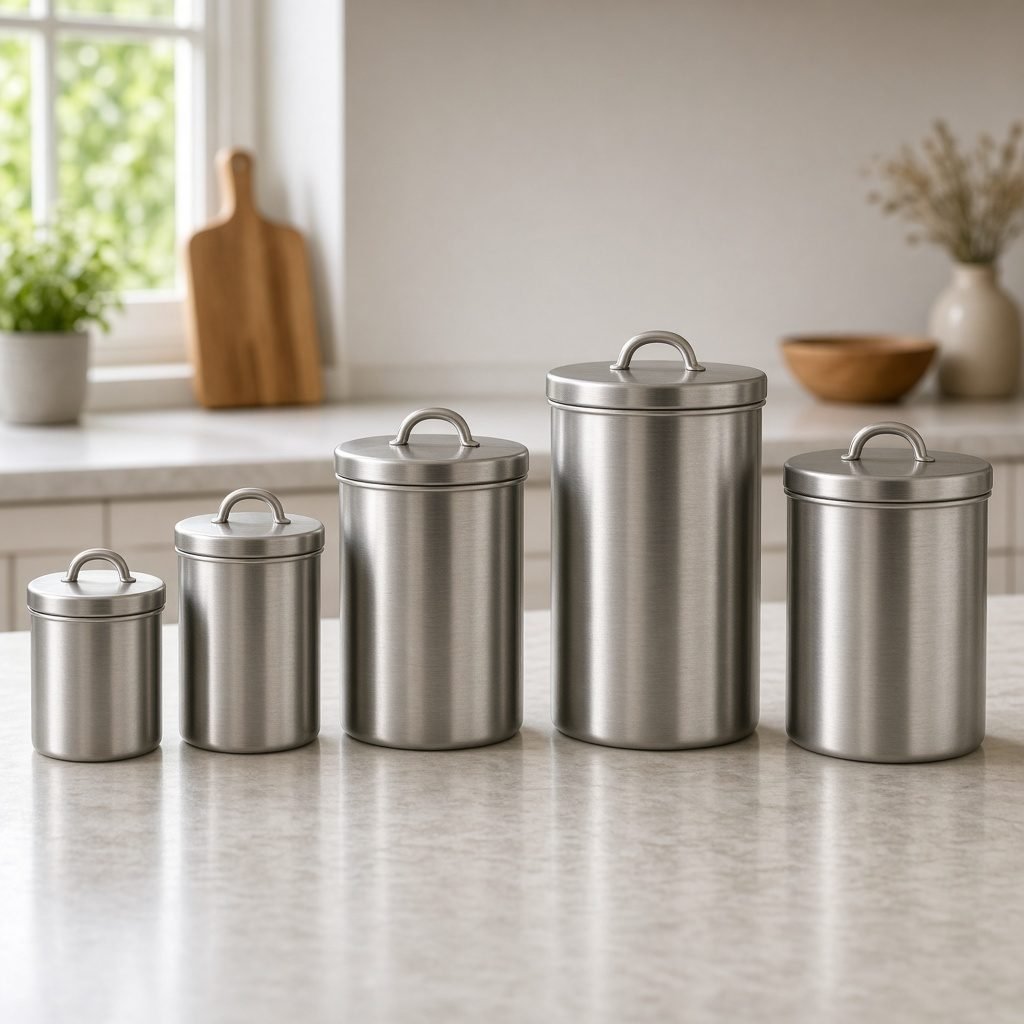 Vorratsdosen-Set Edelstahl, 5-teilig