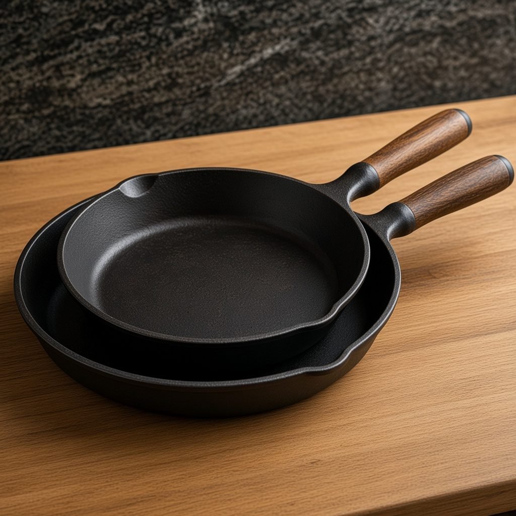 Gusseisenpfannen-Set, 2-teilig